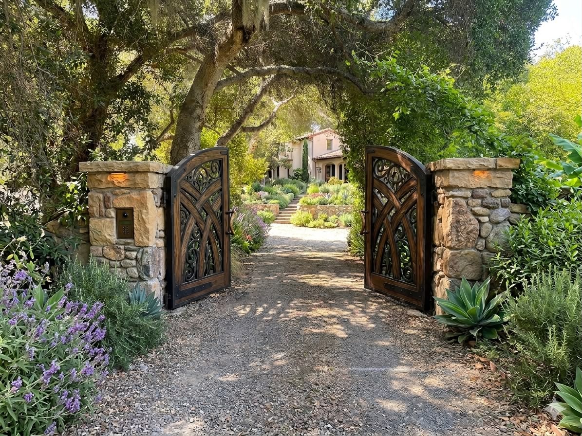 Driveway gate and access control
